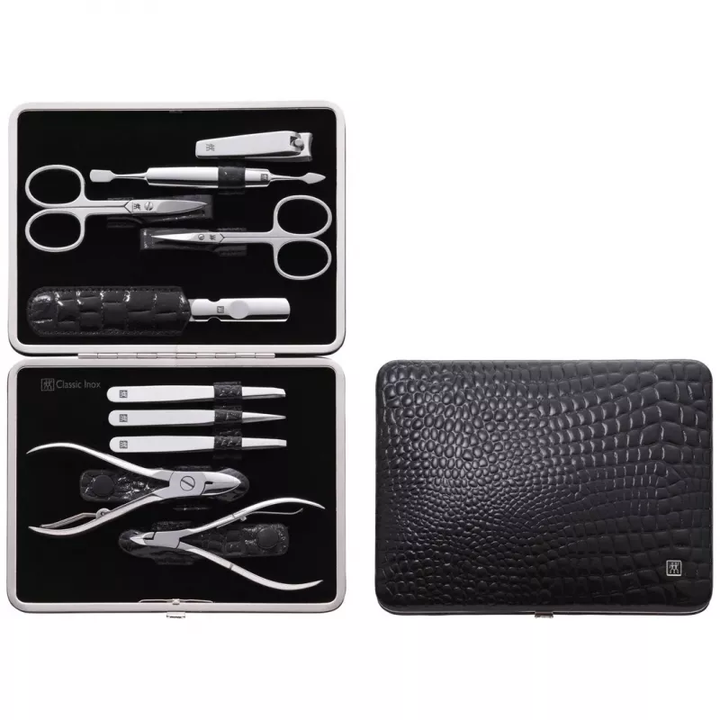 Maniküüri-pediküüri tööriistakomplekt ZWILLING 97509-004-0 Roostevaba teras Must
