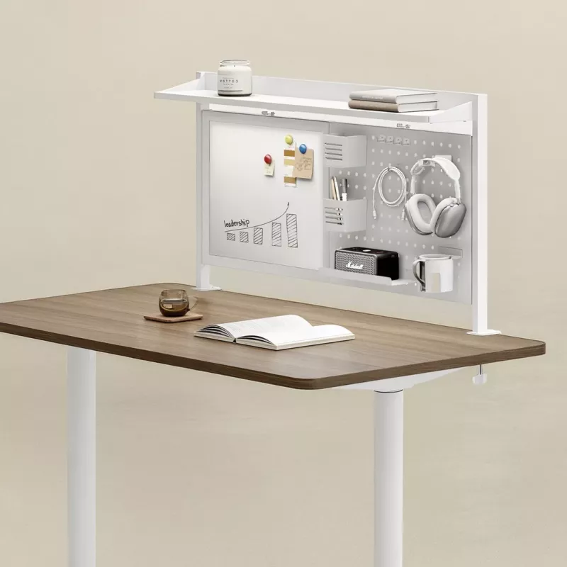 Lauajaotur ergo office ER-301 W — 1116 mm laiune terassirm magnetilise tahvliga, valge, maksimaalne koormus 10 kg