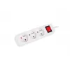 Toitepikenduskaabel LANBERG PS1-03E-0300-W — 3 m kaabel, 3 E-tüüpi vahelduvvoolupistikut, valge, siseruumidesse
