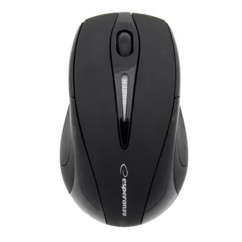 Juhtmeta — RF juhtmeta hiir ESPERANZA EM101K, mõlemakäeline, 1000 DPI, 2,4 GHz nano USB-vastuvõtja, must