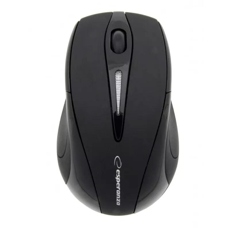 Juhtmeta — RF juhtmeta hiir ESPERANZA EM101K, mõlemakäeline, 1000 DPI, 2,4 GHz nano USB-vastuvõtja, must