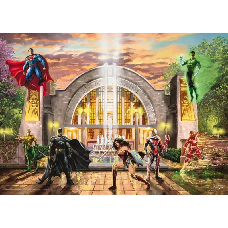 Thomas Kinkade Studios: DC Justice League - Hall Of Justice, pusle 1000 tk
