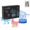 Laua-LED-lamp MANTA SNL117RGB RGB 3D dinosauruse valgusdekoor