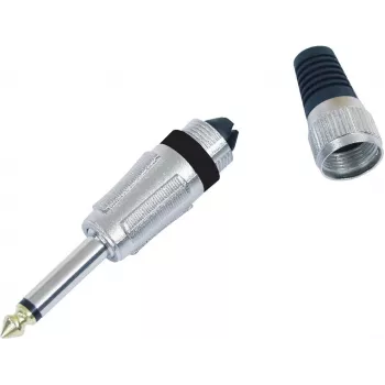 6,3 mm mono-pistik Omnitronic, mudel 30200694, nikkelkattega helipistik