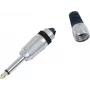 6,3 mm mono-pistik Omnitronic, mudel 30200694, nikkelkattega helipistik