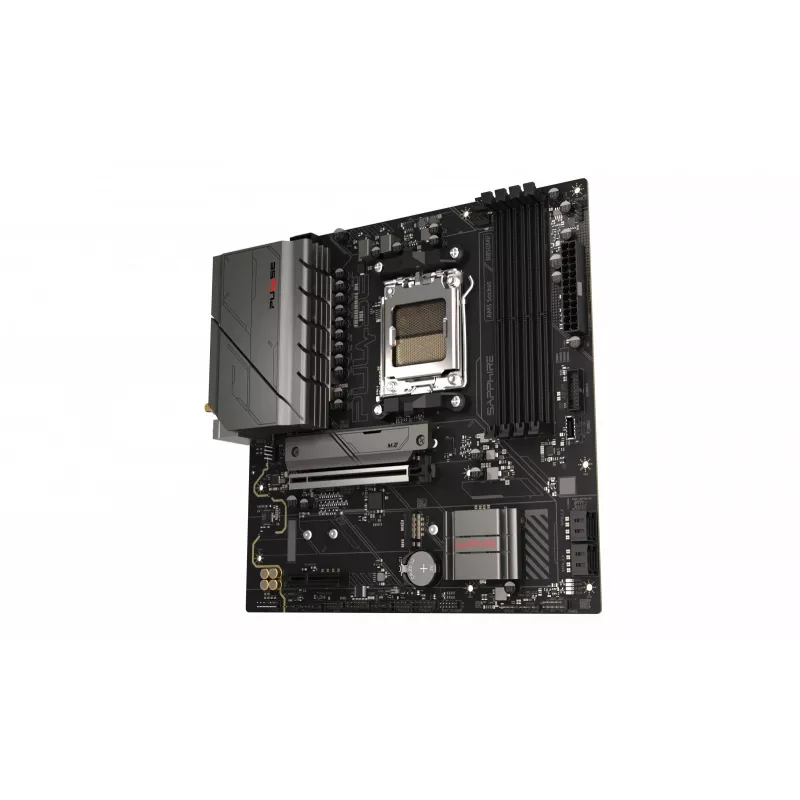 Emaplaat Sapphire PULSE B850M WIFI — AMD B850 micro ATX, Socket AM5, DDR5 kuni 7600 MHz, 4 DIMM, 192 GB, Wi‑Fi 6, 2.5GbE