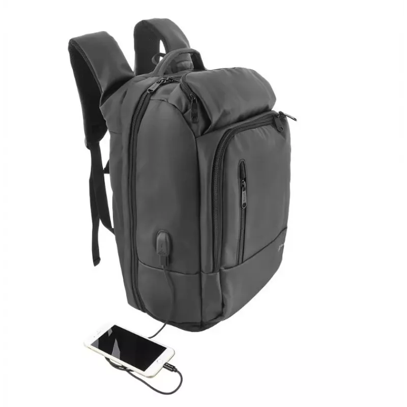 Seljakott Tellur Notebook 17.3 tolli Business XL USB-pordiga, must