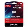 MikroSDXC mälukaart PNY microSD Express 256 GB UHS-I Lugemiskiirus 890 MB/s Kirjutamiskiirus 750 MB/s U3 V30
