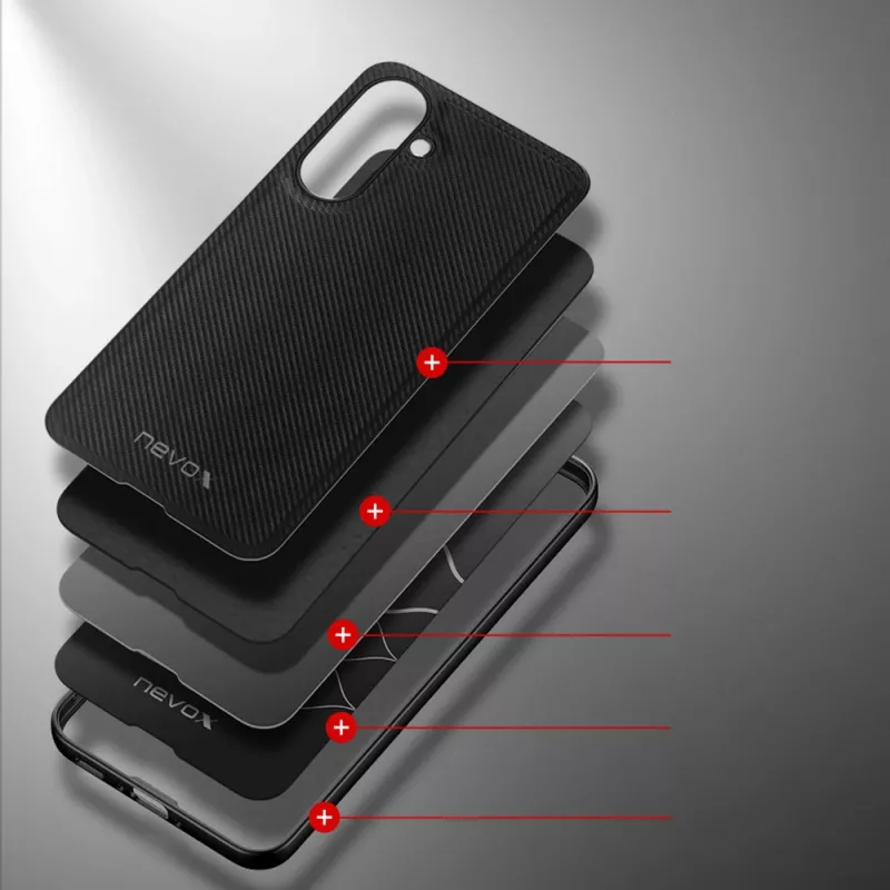 StyleShell NYLO, telefoniümbris must, Samsung Galaxy A36 5G