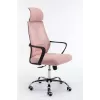 Topeshop FOTEL NIGEL RÓŻOWY office/computer chair Padded seat Mesh backrest