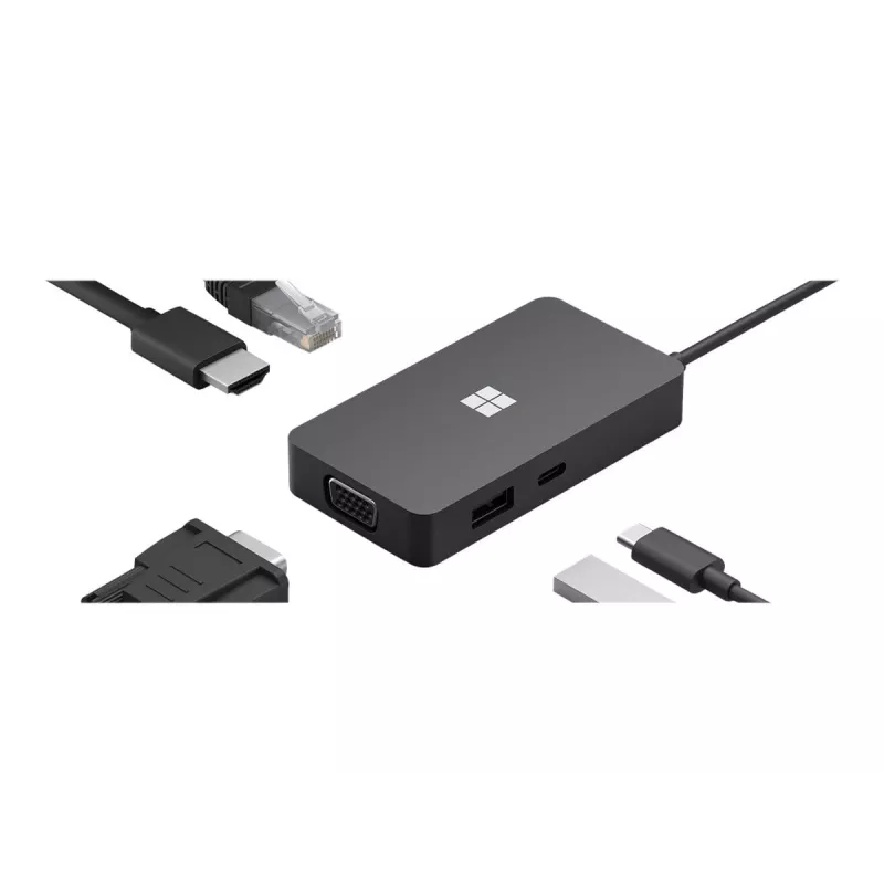 Sülearvuti dokk Microsoft 1E4-00002 Must