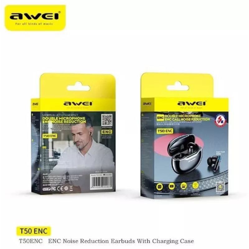 Bluetooth-kõrvaklapid Awei T50 ENC