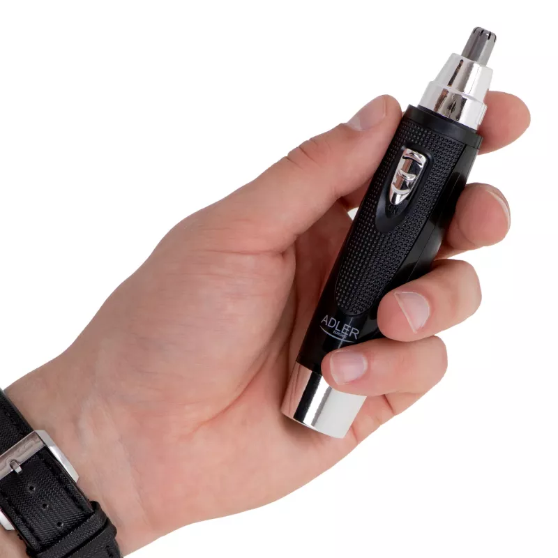 Täppistrimmer Adler AD 2911 — kõrva- ja ninatrimmer, must, 45 g