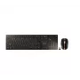 CHERRY DW 9100 SLIM klaviatuur Hiir kaasas Universaalne RF Juhtmevaba + Bluetooth Tšehhi, Slovaki Must