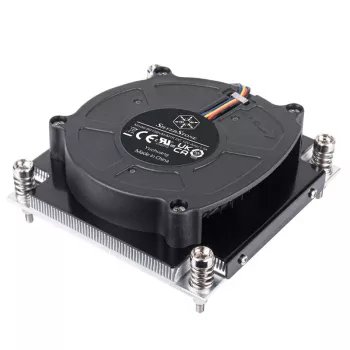 Protsessori õhkjahuti SILVERSTONE SST-XE01-1700A — 8 cm ventilaator, 1000–5500 RPM, kahe kuullaagriga, must