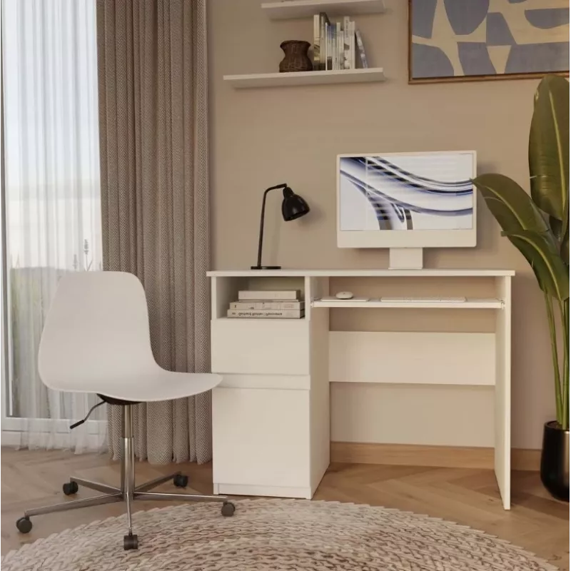 PORTO Left Desk, Valge