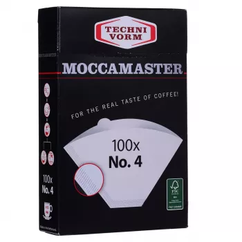 Kohvifilter MOCCAMASTER 85022 — paberfiltrid, valge, 100 tk pakendis