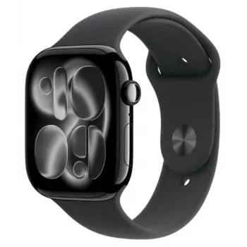 Watch Series 11 GPS 42mm Jet Black alumiiniumkorpuse ja musta spordirihmaga - M/L