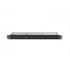 Patch-paneel LANBERG PPU5-1048-B 1U, 48 porti Cat5e, must, 445×102×44,5 mm