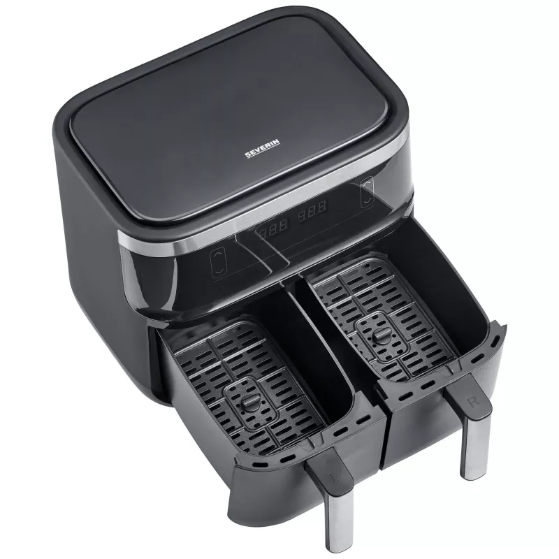 Kuumaõhufritüür Severin FR 2453 Double 3,25 L 2850 W Must Hõbedane