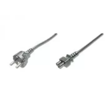 Assmann toitekaabel, Schuko - C5, pistik/pistikupesa, 1,8 m, H05VV-F3G 0,75 mm², must (AK-440103-018-S)