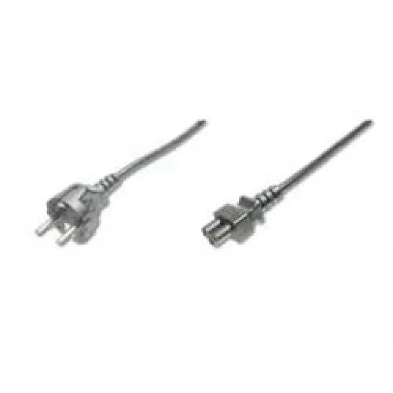 Assmann toitekaabel, Schuko - C5, pistik/pistikupesa, 1,8 m, H05VV-F3G 0,75 mm², must (AK-440103-018-S)