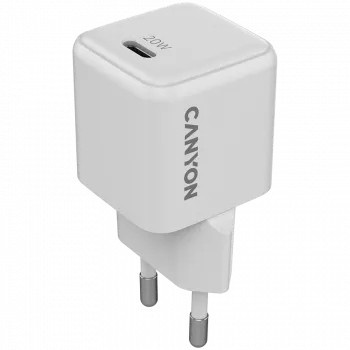 CANYON laadija CU20C GaN 20W 1xPD EU Valge