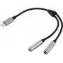 Renkforce USB 2.0 arvuti Y-kaabel [1x USB-C-pistik - 2x pistikupesa] - kaabel - digitaalne/andmeside