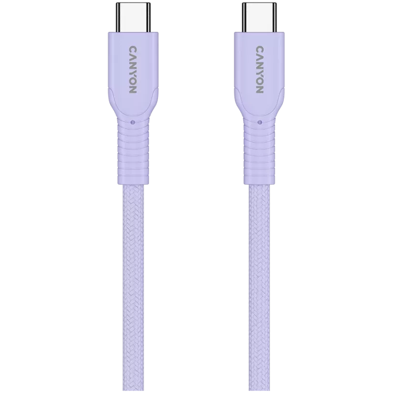 CANYON kaabel OnWire 60CL C-C 60W COLOR Punutud 1m Lilla