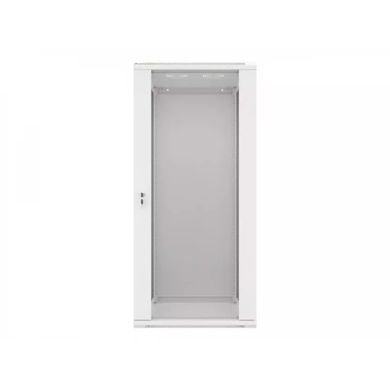 Lanberg seinale paigaldatav paigaldusrack-kapp 19'' 27U 600x600mm hall (klaasuks)