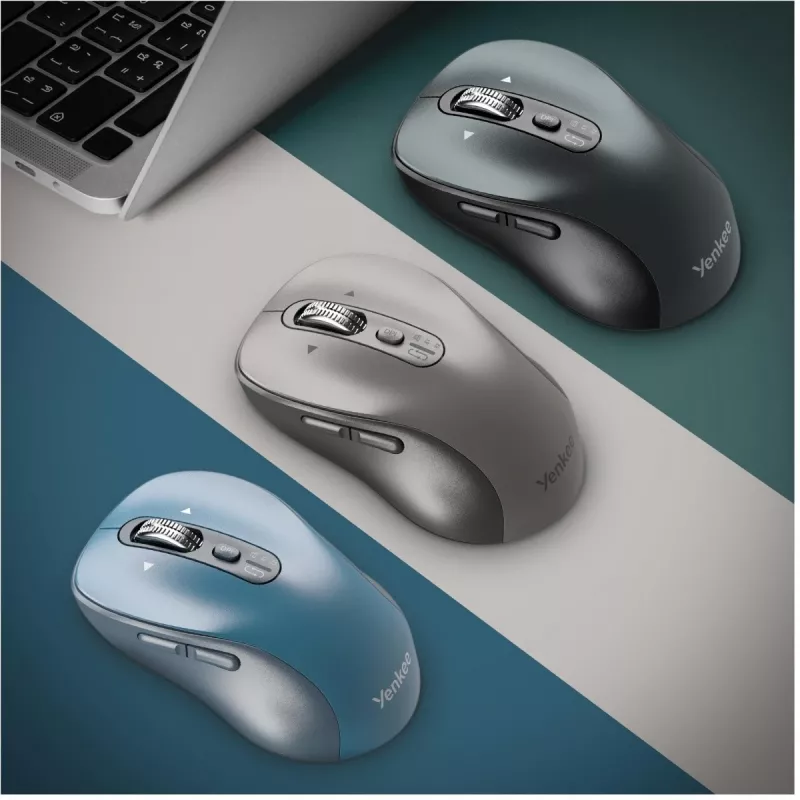 Juhtmega ergonoomiline arvutihiir YENKEE YMS2010BK — kompaktne disain, juhtmega ühendus