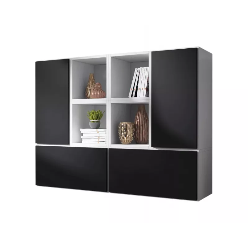 Cama living room furniture set ROCO 19 (4xRO3 + 4xRO6) Valge/Valge/Must