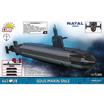 Cobi Blocks Sous-Marin SNLE ehituskomplekt — 643 tükki