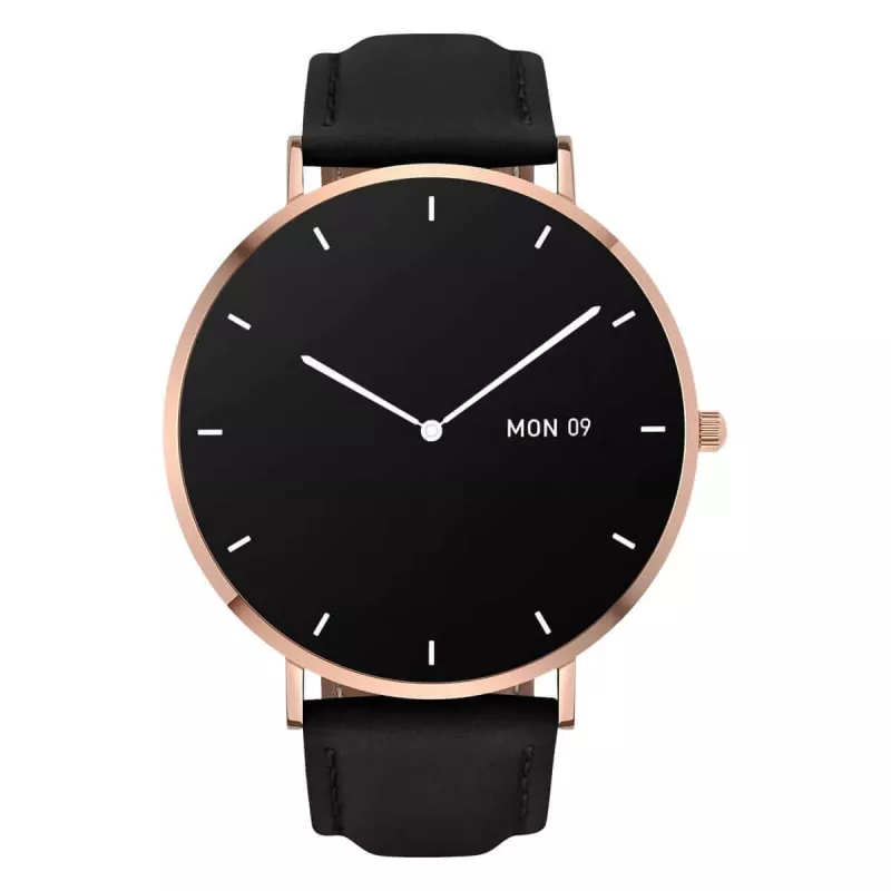 Nahast nutikell Garett Verona Gold-Must