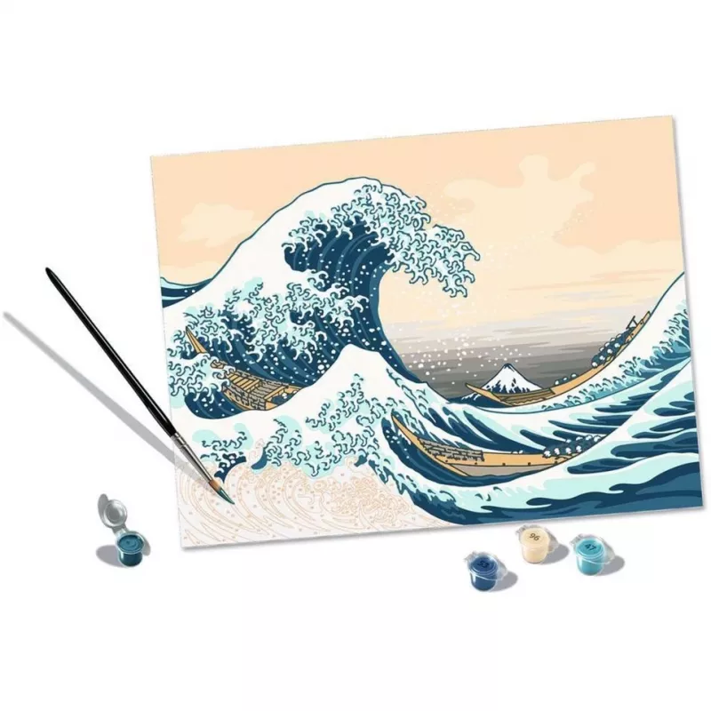 Maalimiskomplekt Ravensburger CreArt ART Collection The Great Wave Hokusai 23690 — numbrite järgi maalimise kunstikomplekt