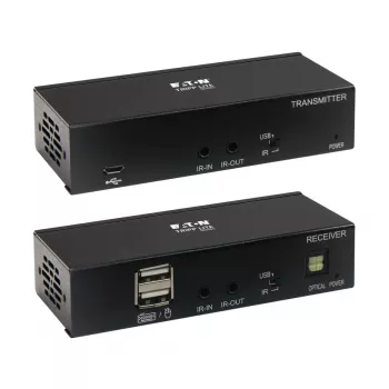 Eaton Tripp Lite Series USB-C to HDMI üle Cat6 pikenduskomplekt KVM-toega, 4K 60Hz, 4:4:4, saatja/vastuvõtja, USB, PoC, HDCP 2.2, kuni 70 m, TAA