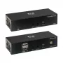 Eaton Tripp Lite Series USB-C to HDMI üle Cat6 pikenduskomplekt KVM-toega, 4K 60Hz, 4:4:4, saatja/vastuvõtja, USB, PoC, HDCP 2.2, kuni 70 m, TAA