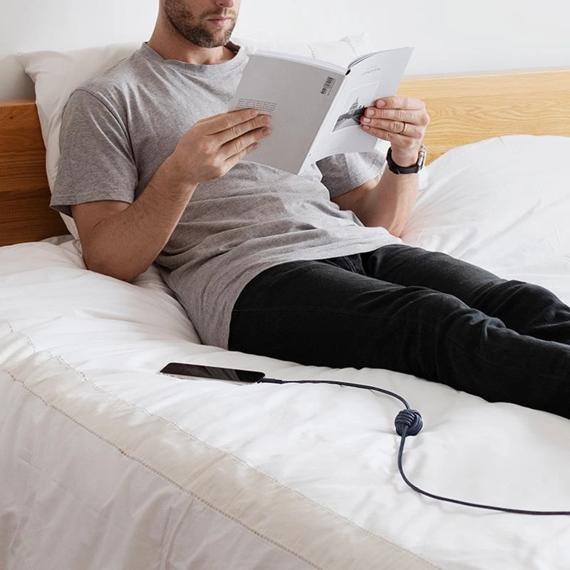 USB-C to Lightning kaabel Native Union Night kaabel 3 m — must/hall, 3 m pikkus