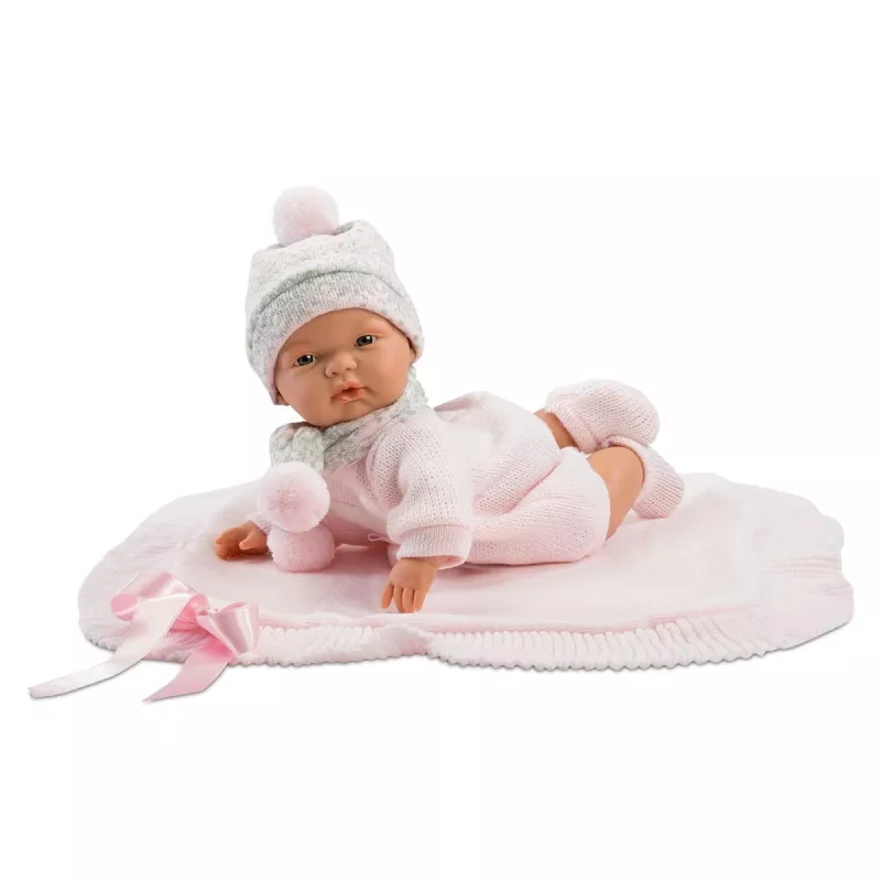 Nukk Llorens Nuttev Nukk 38938 Roosidest Valmistatud, 38 cm elutruu beebinukk