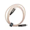 USB-C kuni USB-C laadimiskaabel FIXED FIXDLED-CC-RA PD-toega ja fikseeritud pikkusega, integreeritud vikerkaare LED