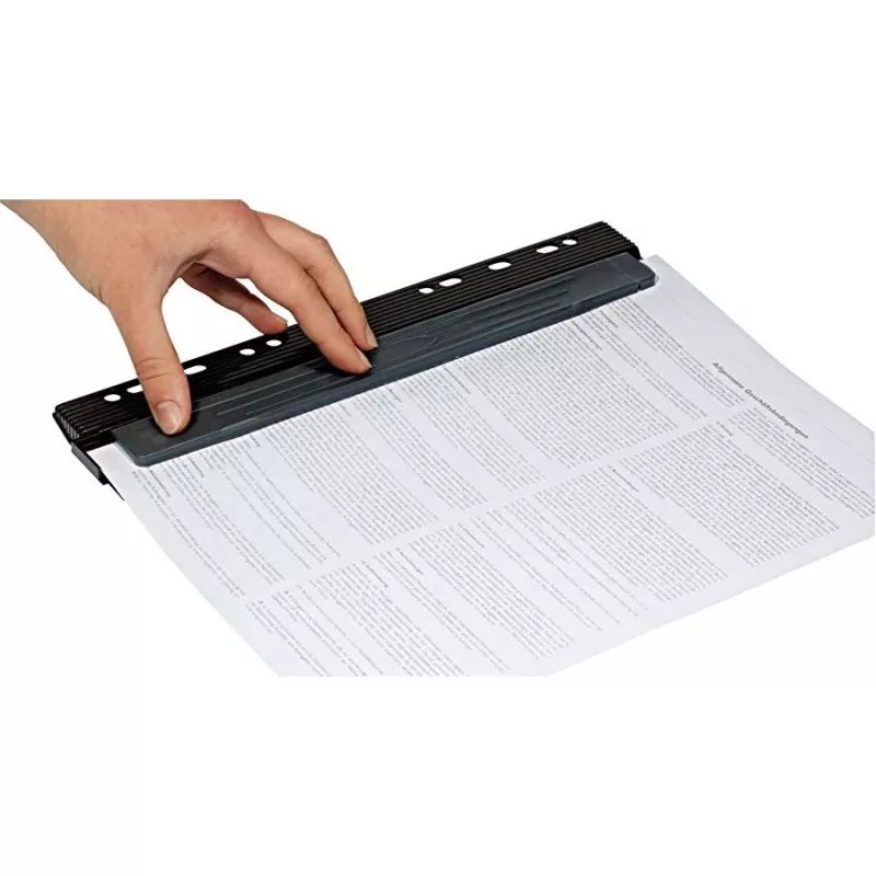 Hole Punch WEDO 67 9401 — 4-hole metal punch, Must, punching capacity 3 mm, 66 mm width