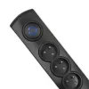 Liigpingekaitse Qoltec 50113 Must 8 vahelduvvoolu pistikupesa 230 V 1.8 m