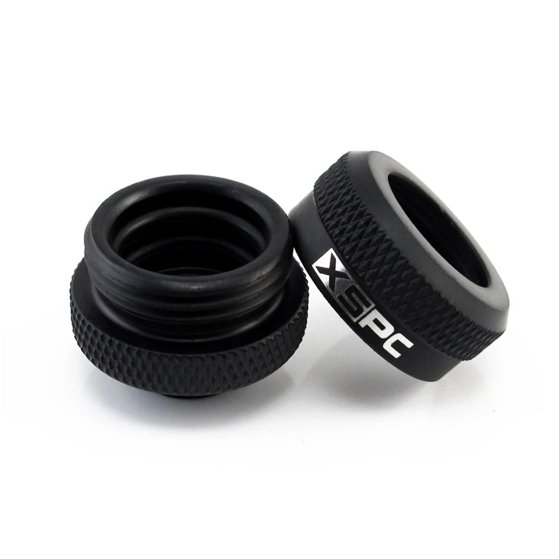 XSPC Connector G1/4 to 14mm Hardtube, must matt - 8 tk