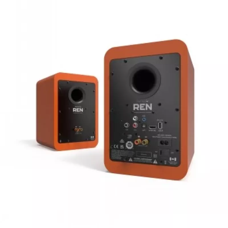 Kanto Audio 200W aktiivriilulikõlarid HDMI Arc'iga, USB-C ja Bluetooth 5.3 - matt oranž, paar (KAASAS C-tüüpi toitekaabel)