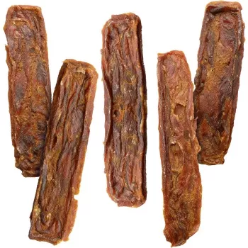 Koerte maius Vitakraft Pure Beef Strips 80 g — ühe koostisosaga veiseliha, teraviljavaba, gluteenivaba, sobib kõikidele tõugudele