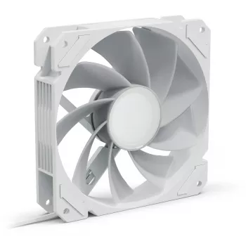 Korpuse ventilaator Sharkoon SHARK Mirror RGB PWM REVERSE 120 mm Valge, 500–1500 RPM, 99.52 m³/h, FDB