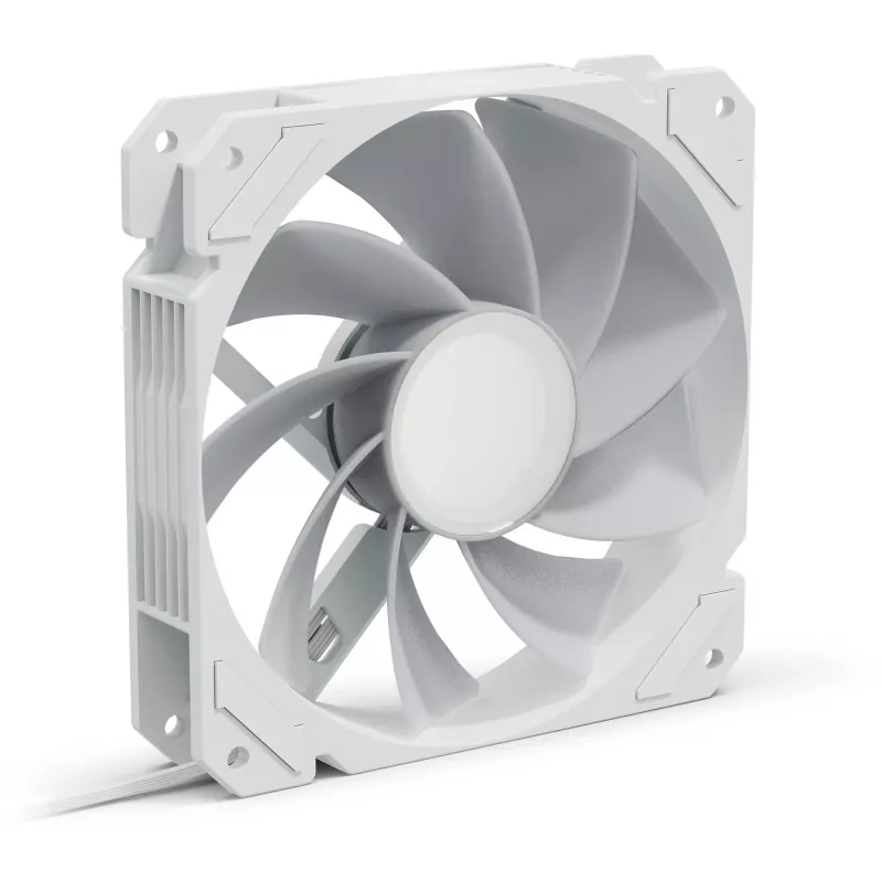 Korpuse ventilaator Sharkoon SHARK Mirror RGB PWM REVERSE 120 mm Valge, 500–1500 RPM, 99.52 m³/h, FDB