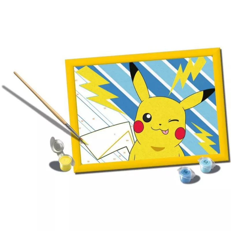 Maalimiskomplekt Ravensburger CreArt — Cheeky Pikachu (mudel 25557) numbrijärgi maalimise komplekt
