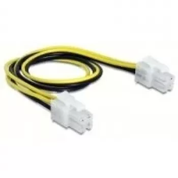 Toitekaabel DeLOCK 65604 must kollane 0,3 m