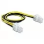 Toitekaabel DeLOCK 65604 must kollane 0,3 m